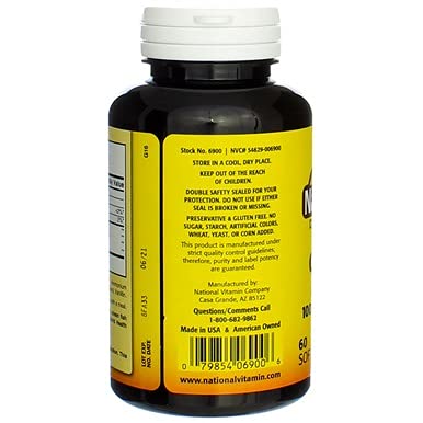 Bottle showing EPA and DHA on label