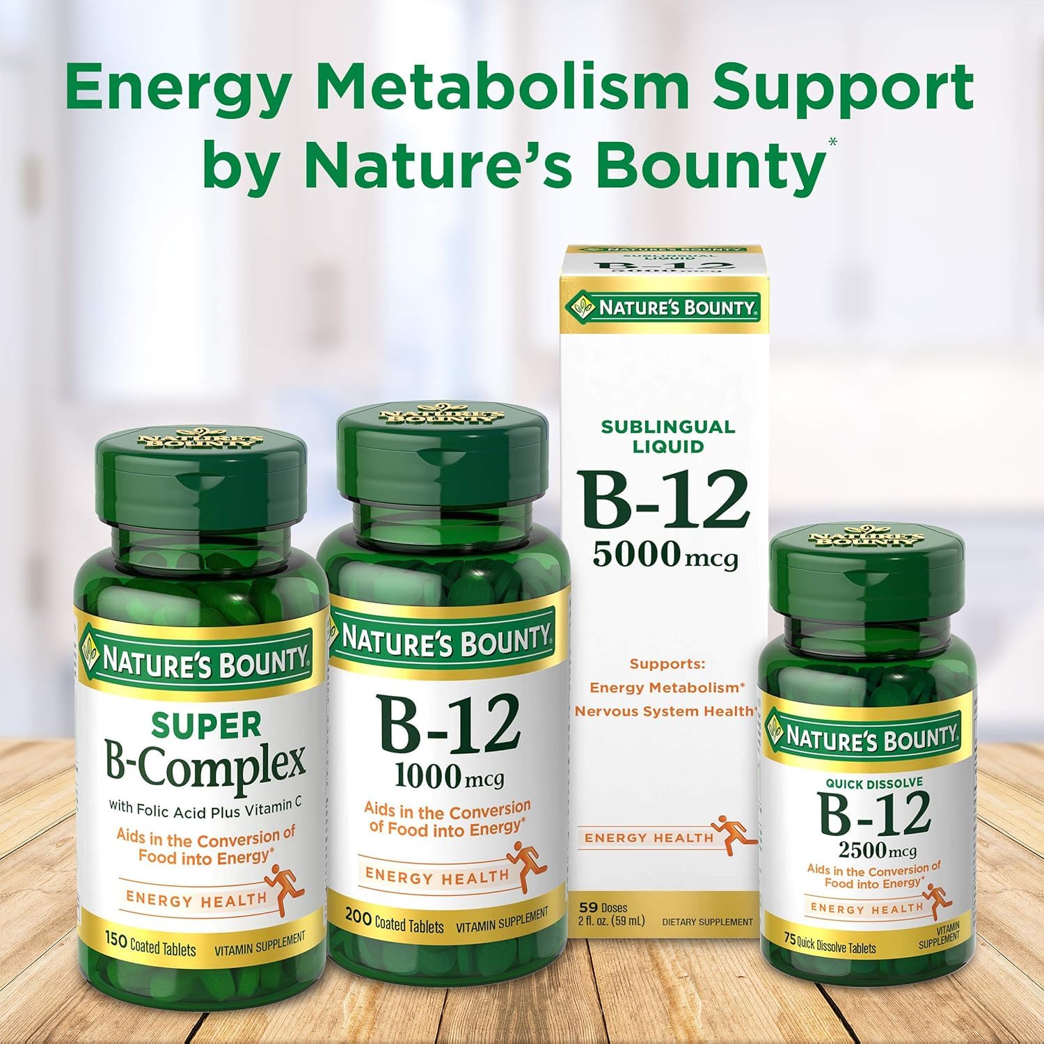 Nutrition facts panel for B-12 500 mcg microlozenges