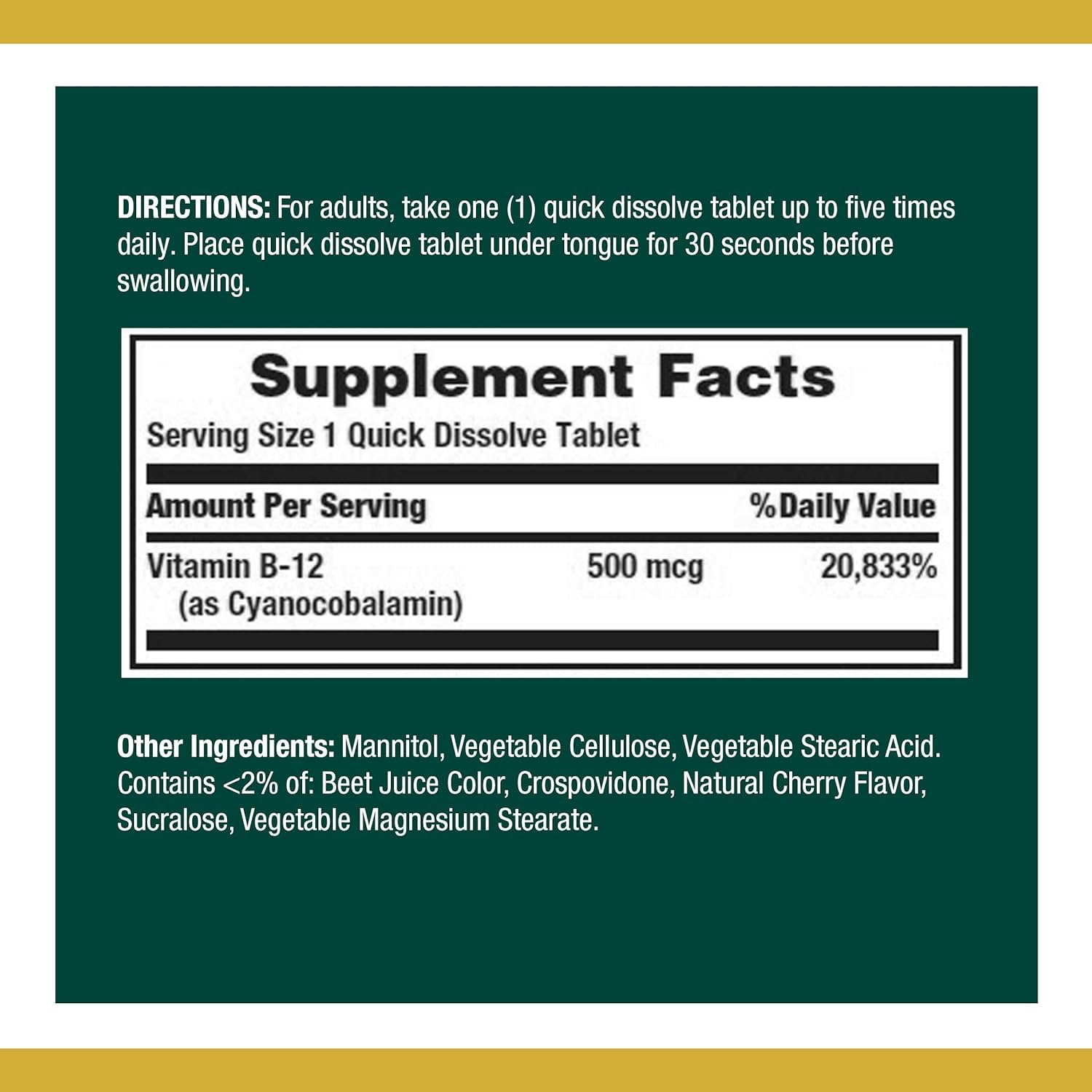 Close-up of cherry-flavored sublingual microlozenges