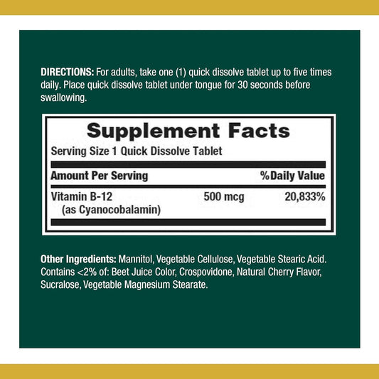 Close-up of cherry-flavored sublingual microlozenges