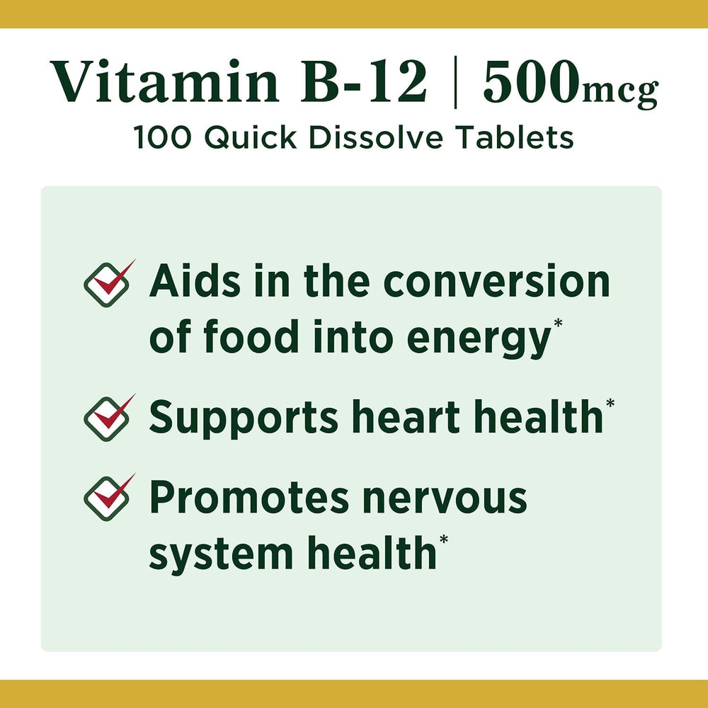 Back of bottle label showing 100-count per bottle