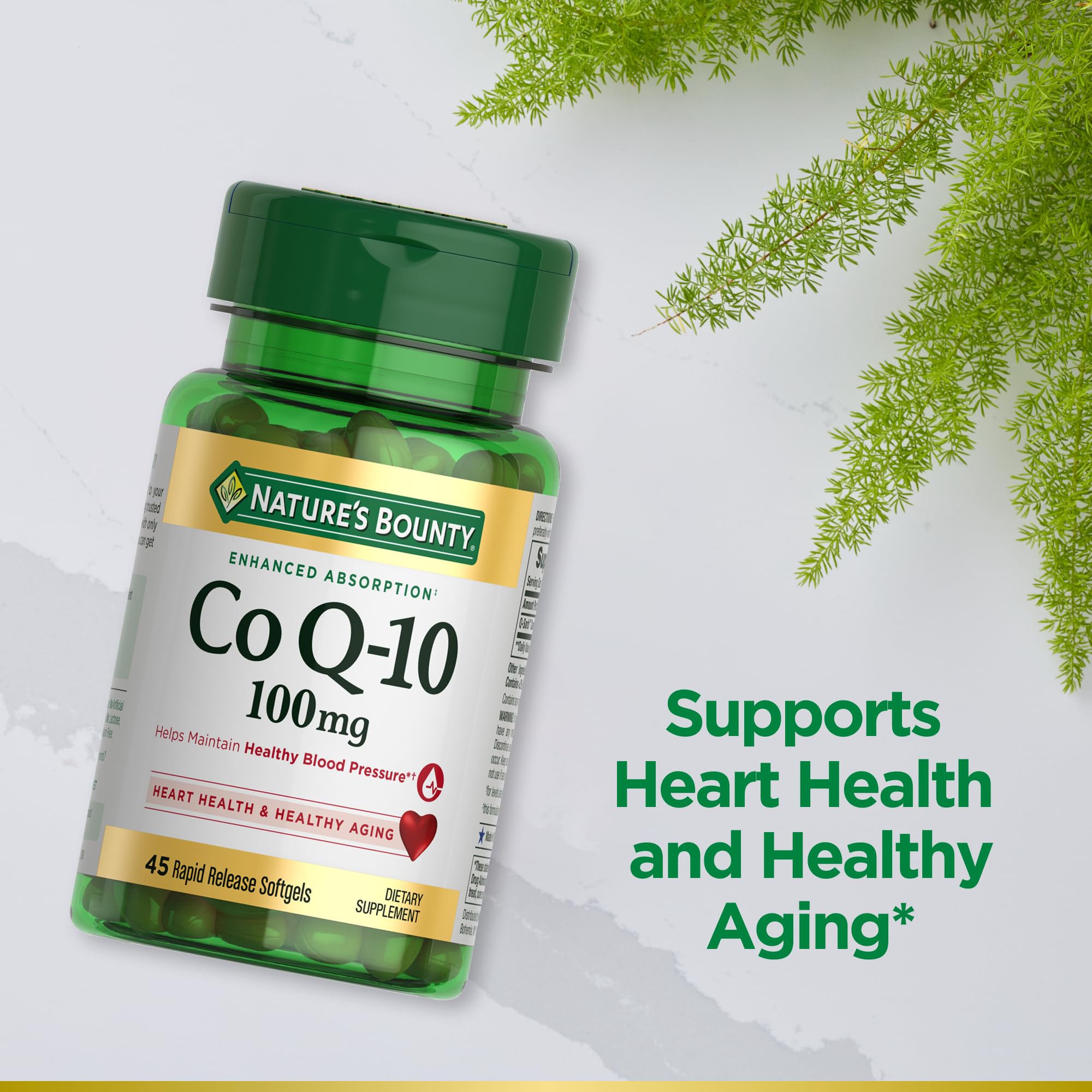 Close-up of CoQ-10 Q-Sorb 100mg softgel capsule