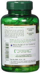 Nature's Bounty Milk Thistle 250 mg capsules back of bottle with supplement facts