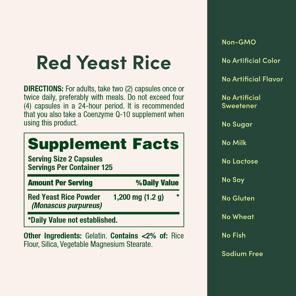 Close-up of Red Yeast Rice capsules