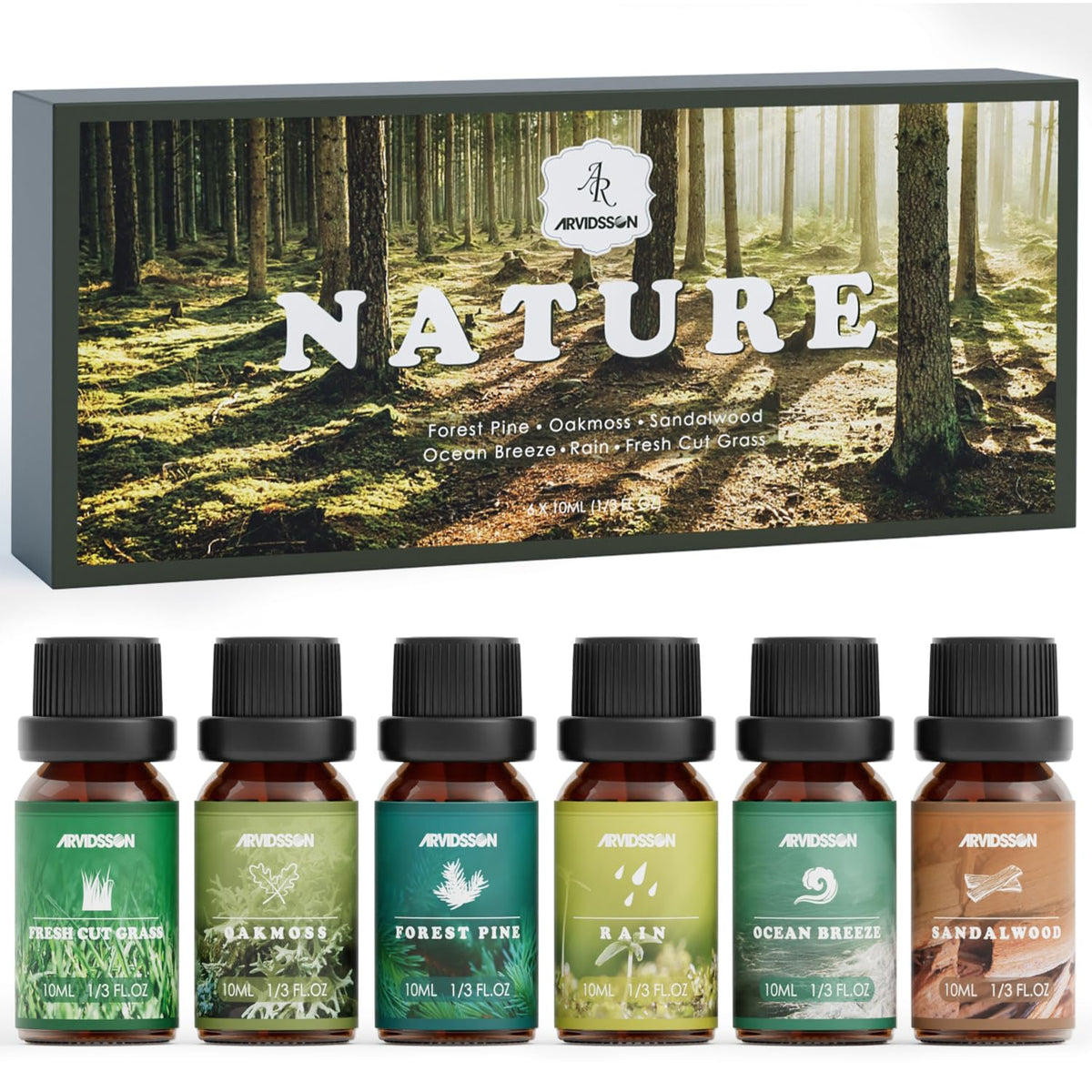 ARVIDSSON Nature Essential Oils Set in gift-ready box