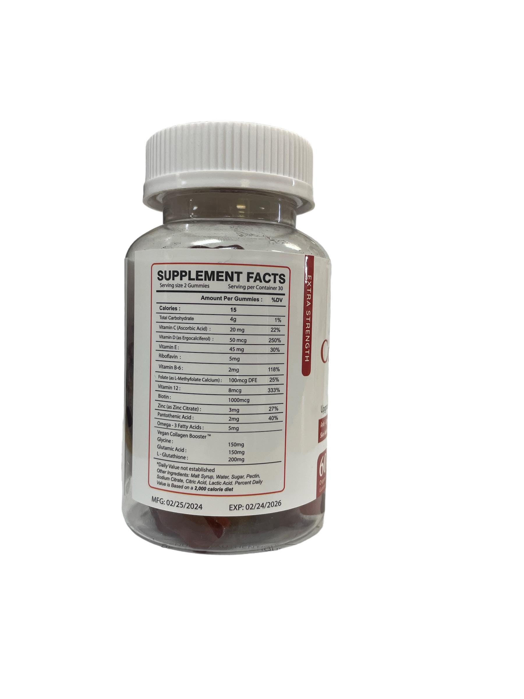 Close-up of Cranberry flavor gummies