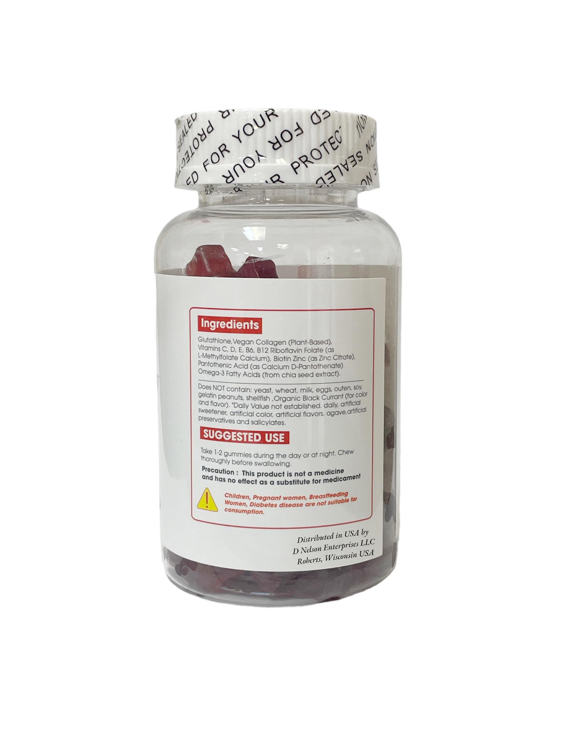 Close-up of Strawberry flavor gummies