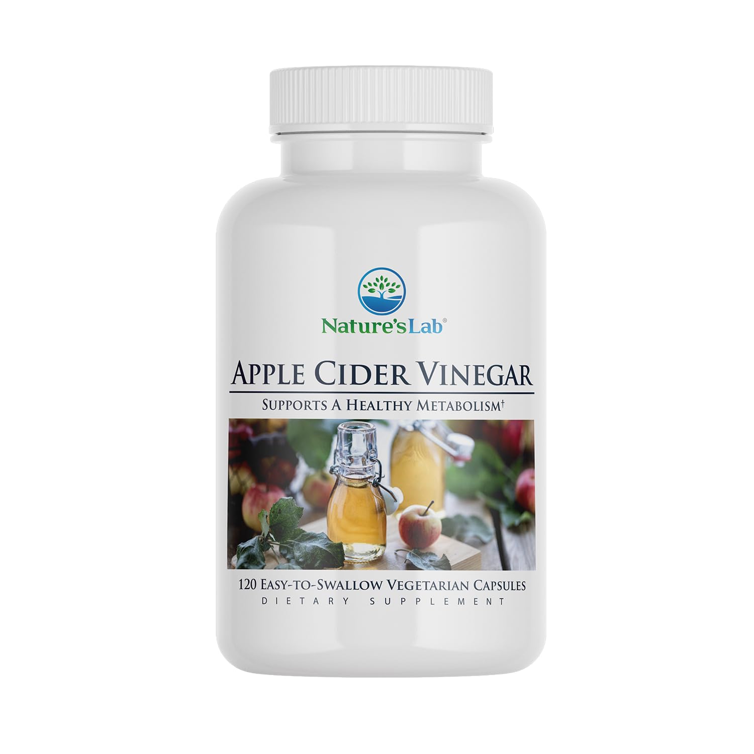 Nature's Lab Apple Cider Vinegar 1200mg with Chromium bottle