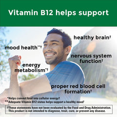 Vitamin B12 1000 mcg tablets showing 75-count bottle