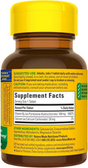 Front label showing 100 tablets per bottle
