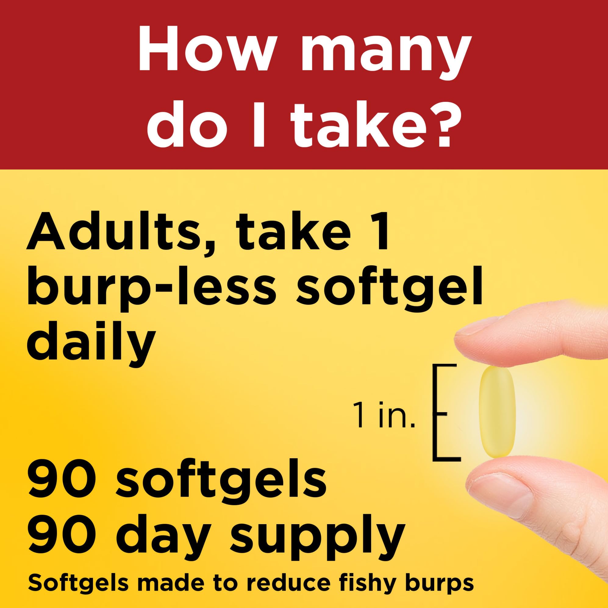 One daily softgel serving for heart, brain and eye support
