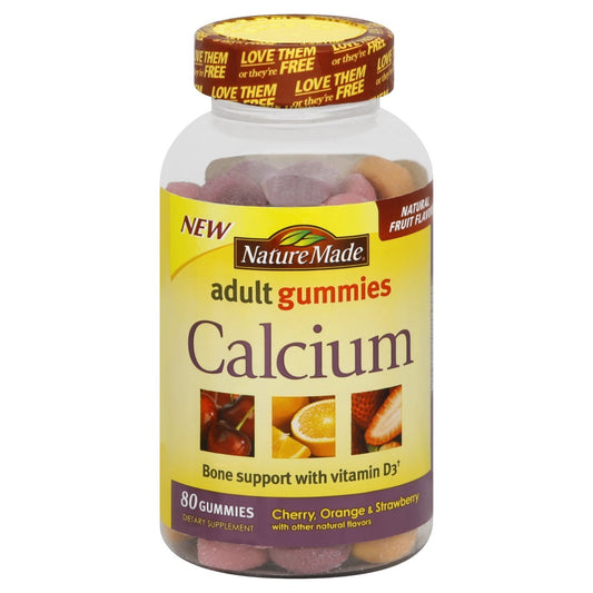 Nature Made Calcium Adult Gummies bottle – front view