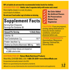 Choline supplement supporting liver health