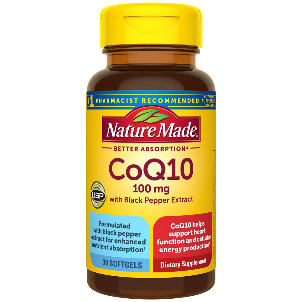 Nature Made CoQ10 100 mg with Black Pepper Softgels bottle