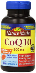 Nature Made CoQ10 200 mg bottle and two-bottle package