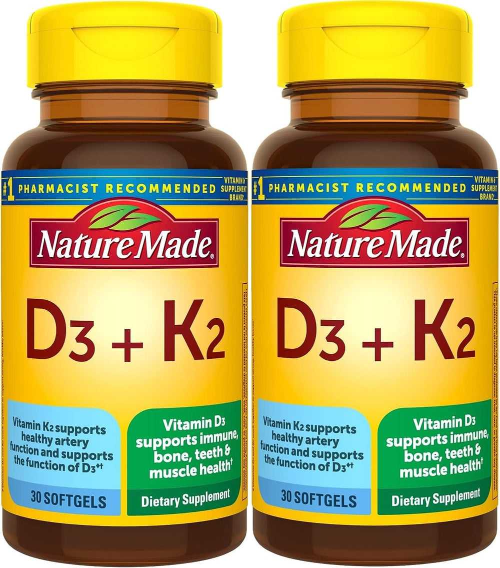 Front view of Nature Made Vitamin D3 + K2 5000 IU pack 2