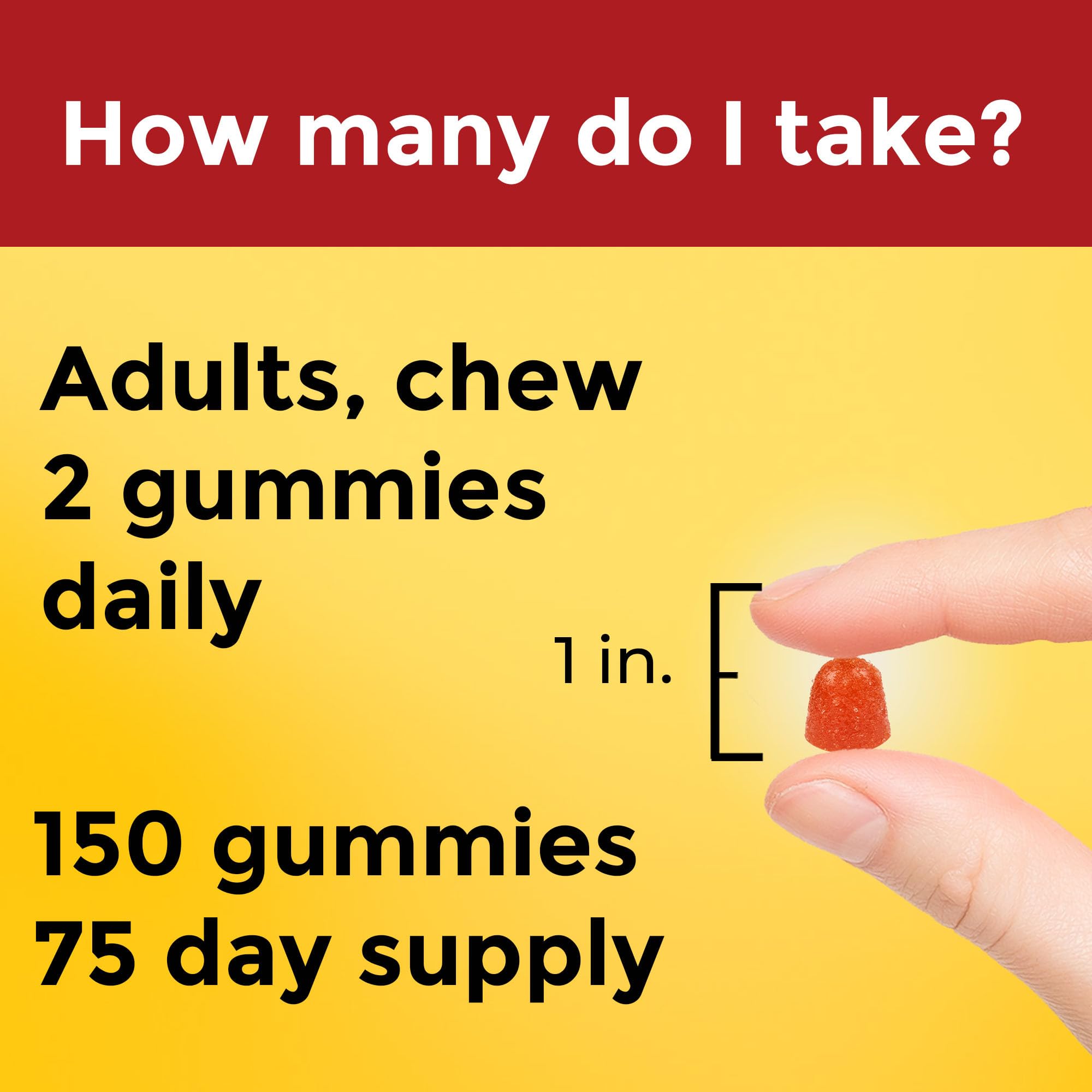 Nutrition facts panel for Nature Made Fish Oil Omega-3 Gummies