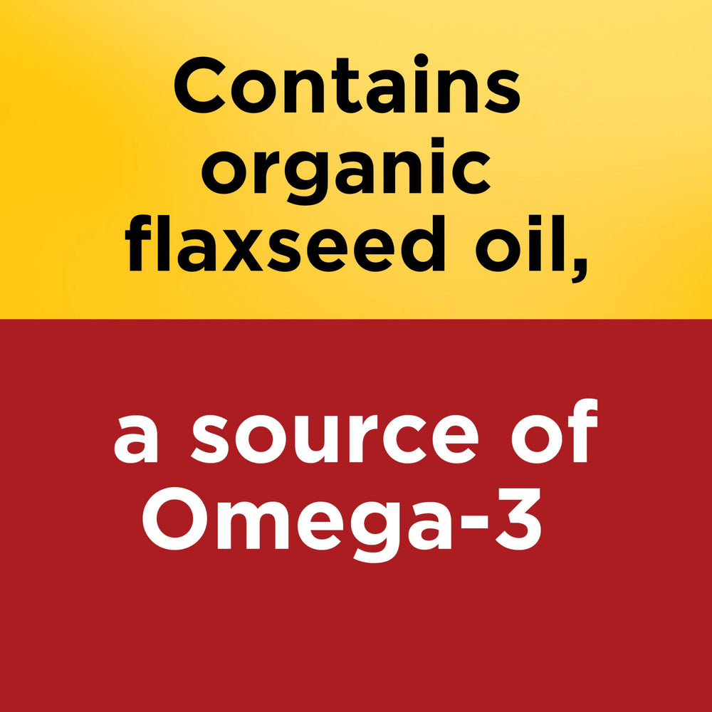 Flaxseed oil softgels delivering 500 mg omega-3 ALA per serving