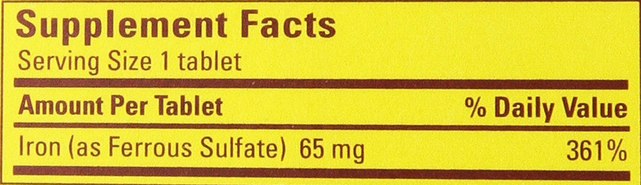 Container of Nature Made Iron with 300 tablets