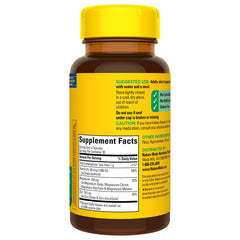 Close-up of bottle label showing 60 capsules