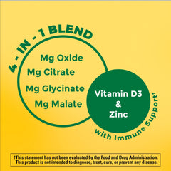 Vitamin D3 and Zinc on supplement label