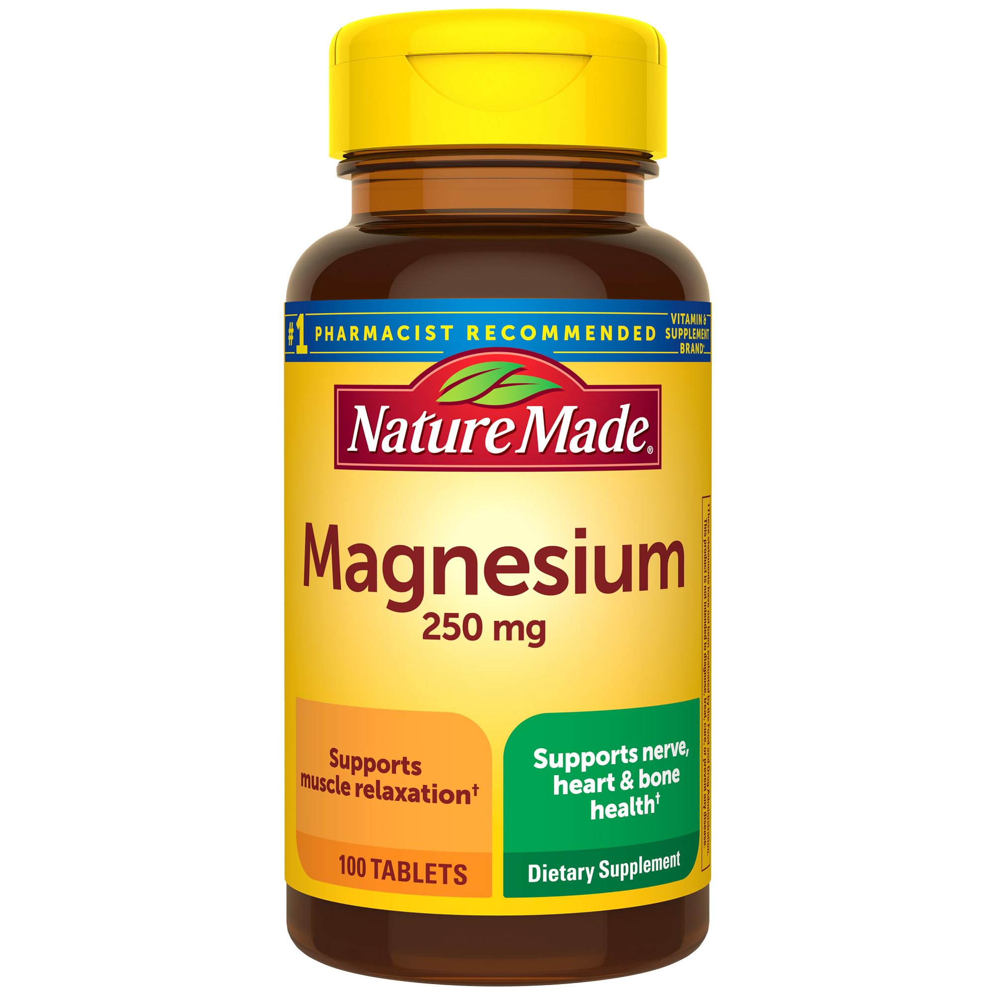 Nature Made Magnesium Oxide 250 mg bottle - 100-count