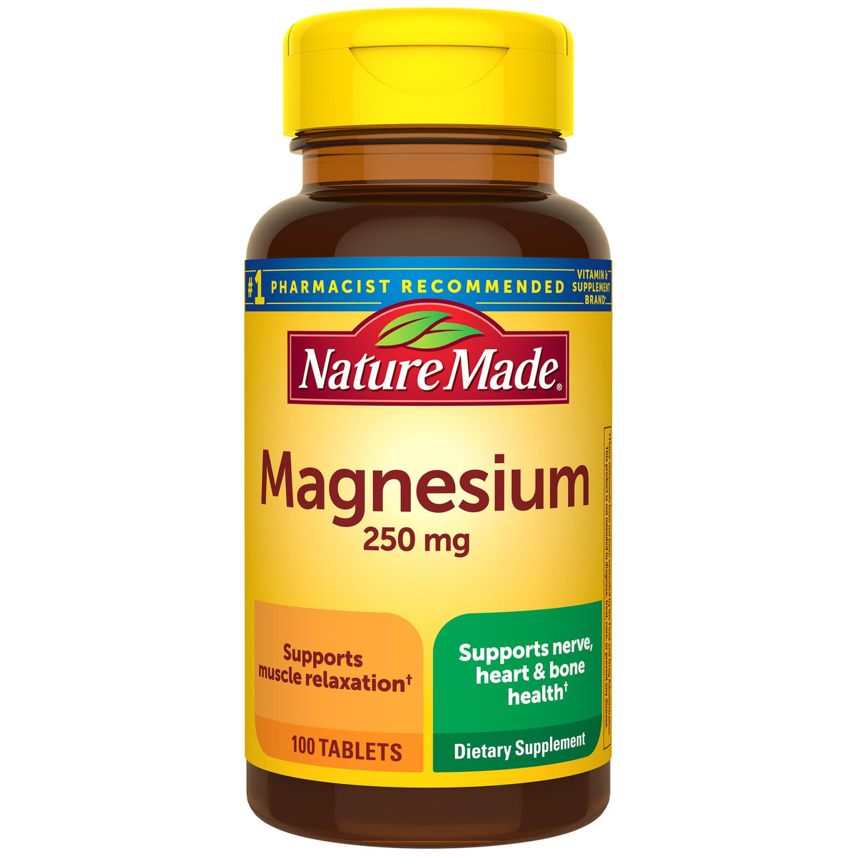 Nature Made Magnesium Oxide 250 mg bottle - 100-count