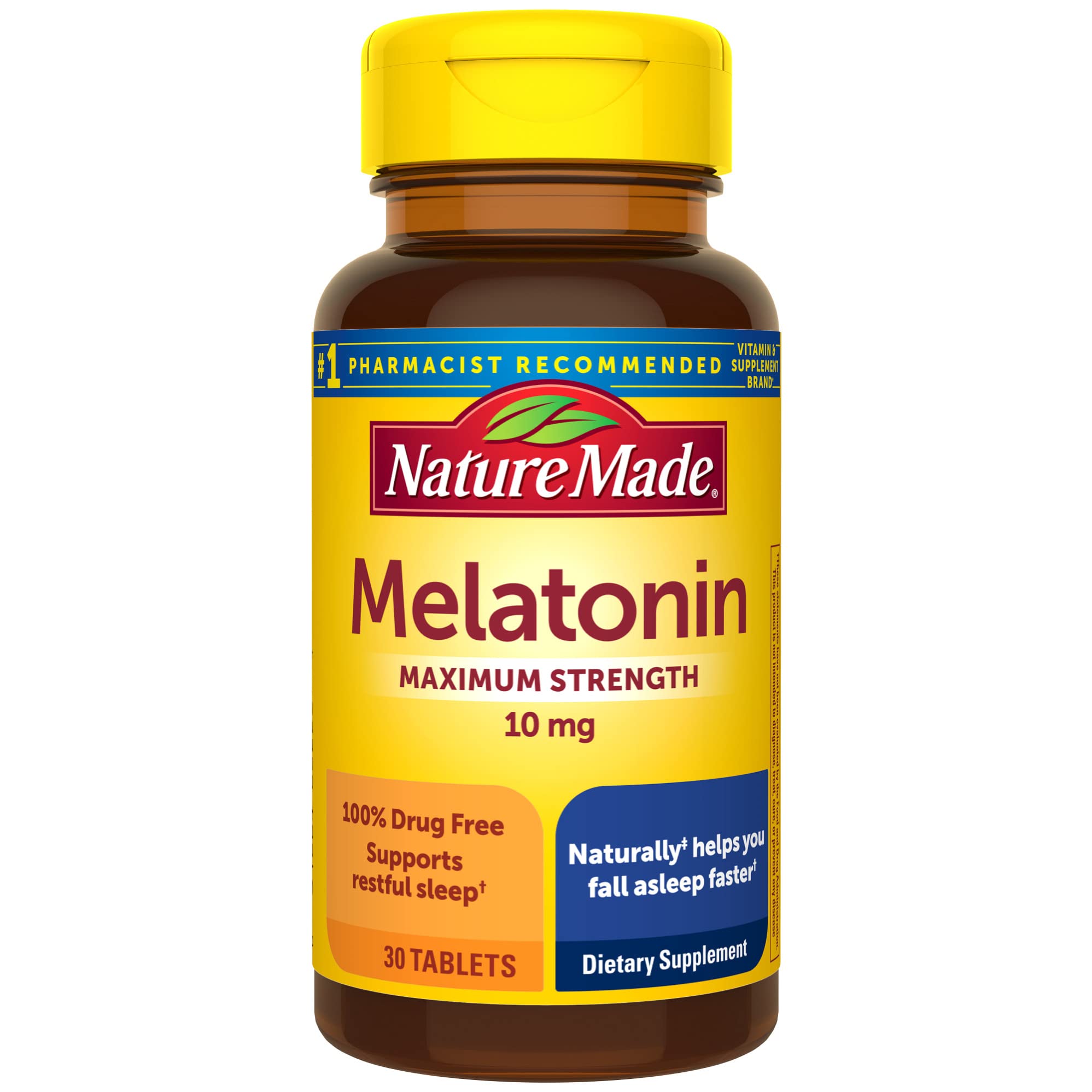 Nature Made Melatonin 10 mg Extra Strength bottle (30 count)