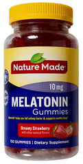 Nature Made Melatonin 10mg Gummies bottle with Dreamy Strawberry flavor