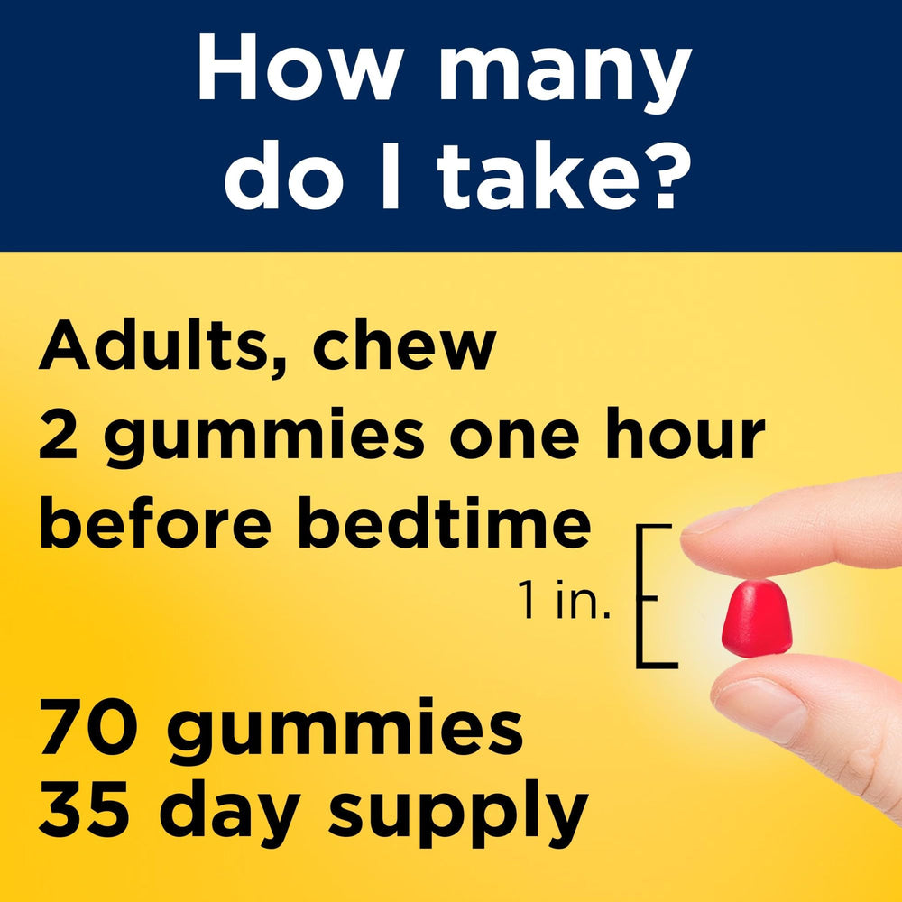 Gluten-free, drug-free melatonin gummies with no artificial sweeteners