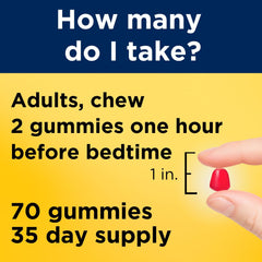 Gluten-free, drug-free melatonin gummies with no artificial sweeteners