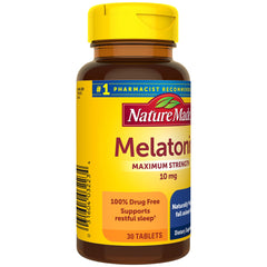 Nature Made Melatonin packaging label