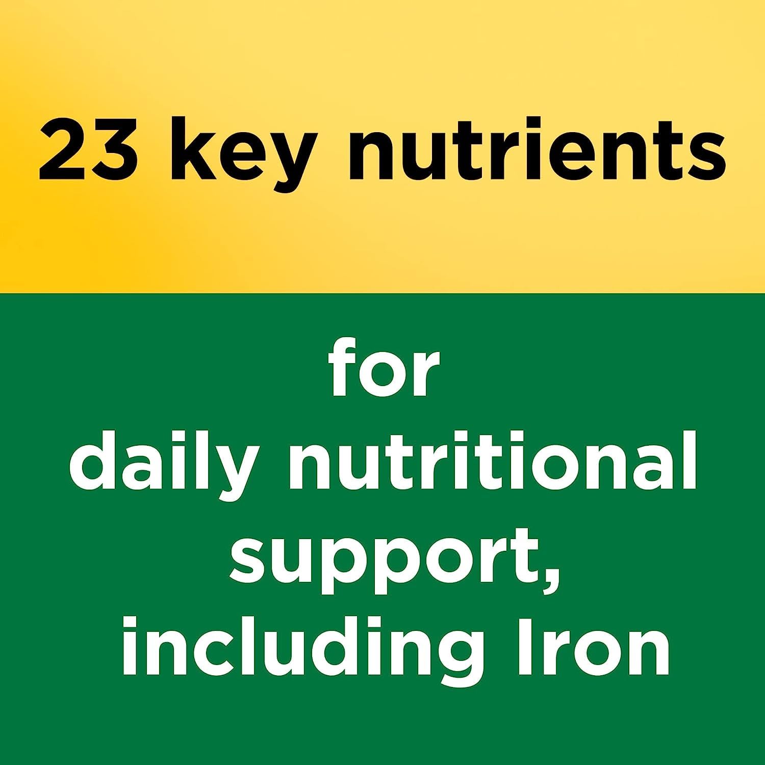 Iron included in Nature Made Multi Complete