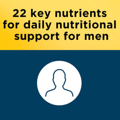 Nutrition facts panel for Nature Made Multivitamin For Him