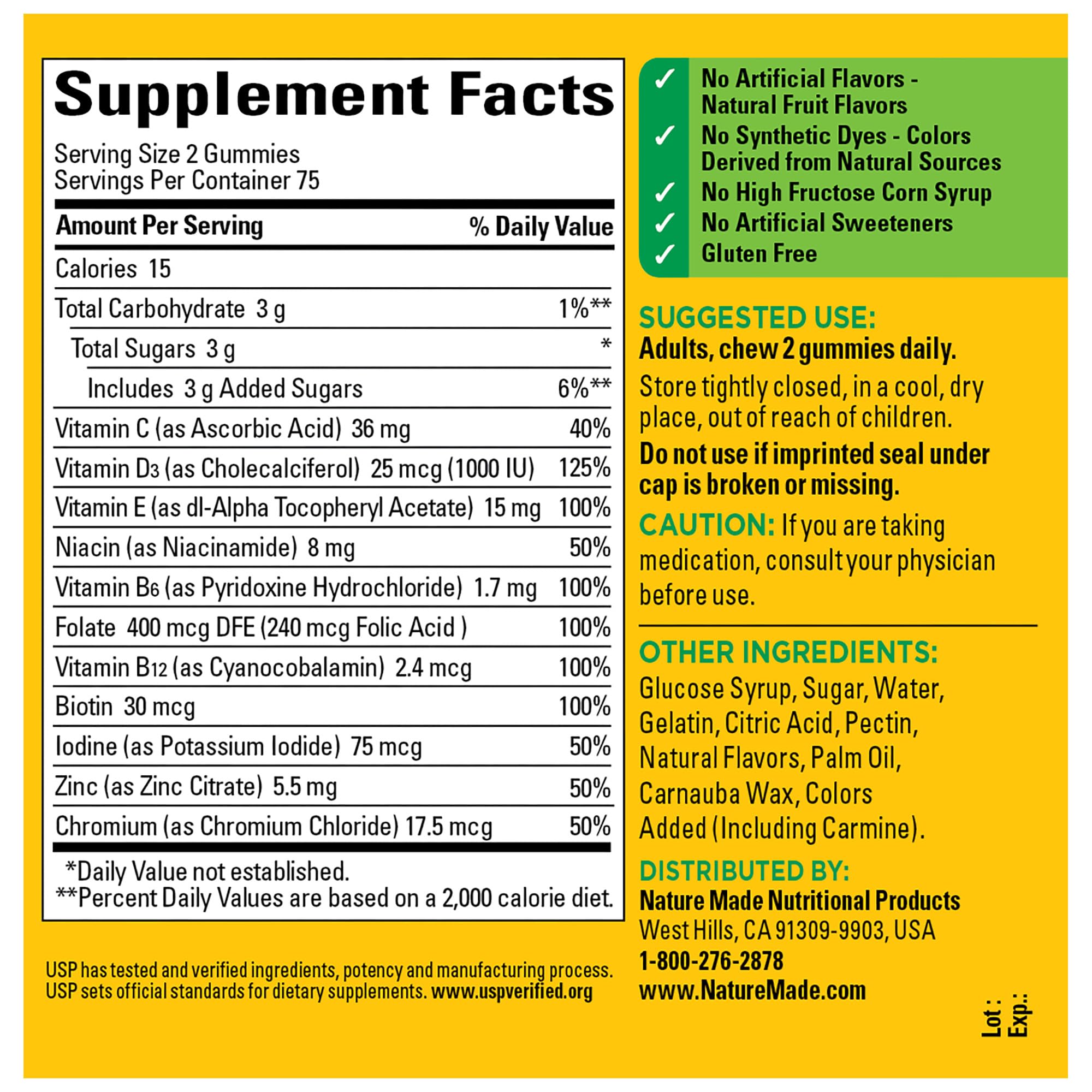 Energy metabolism concept with Nature Made Multivitamin Gummies