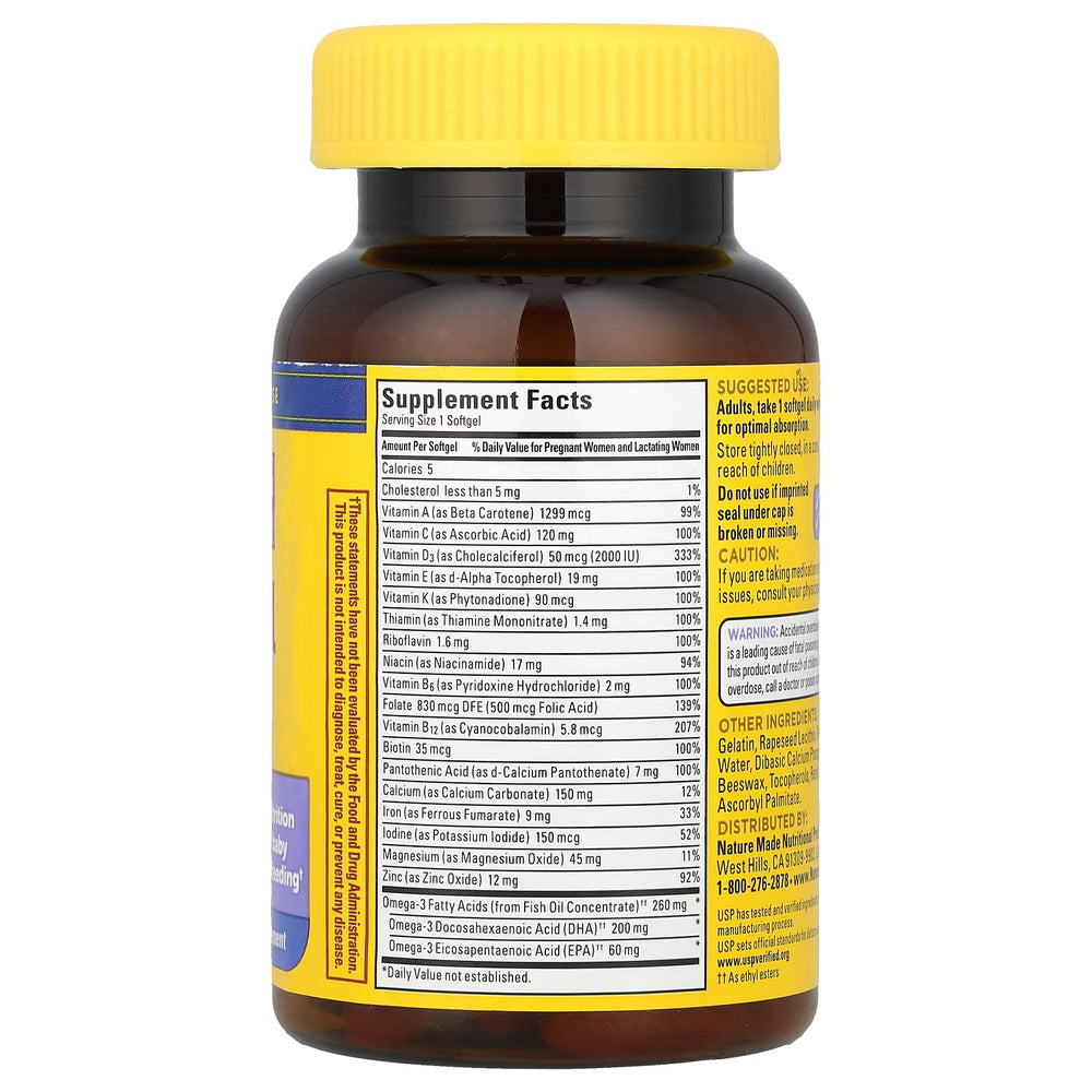 Close-up of a DHA softgel capsule