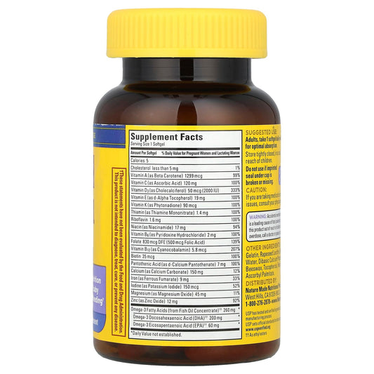 Close-up of a DHA softgel capsule