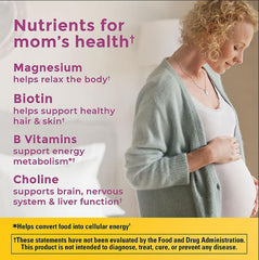 Ingredients and nutrients list for Nature Made Prenatal Gummies