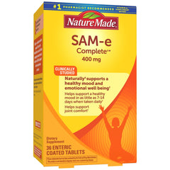 Front view of Nature Made SAM-e Complete 400 mg 36-count bottle