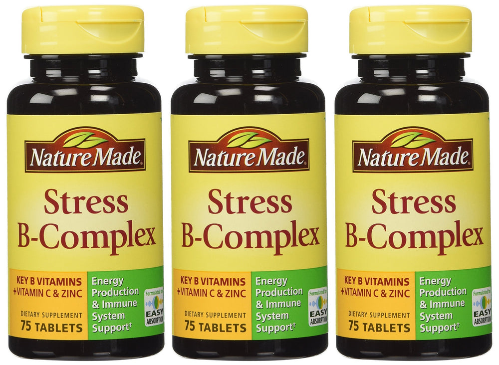 Nature Made Stress B Complex with Zinc – 3-pack 225 capsules