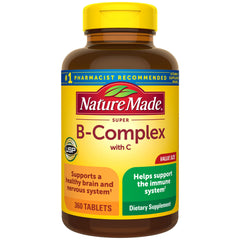 Nature Made Super B Complex 360-tablet bottle label