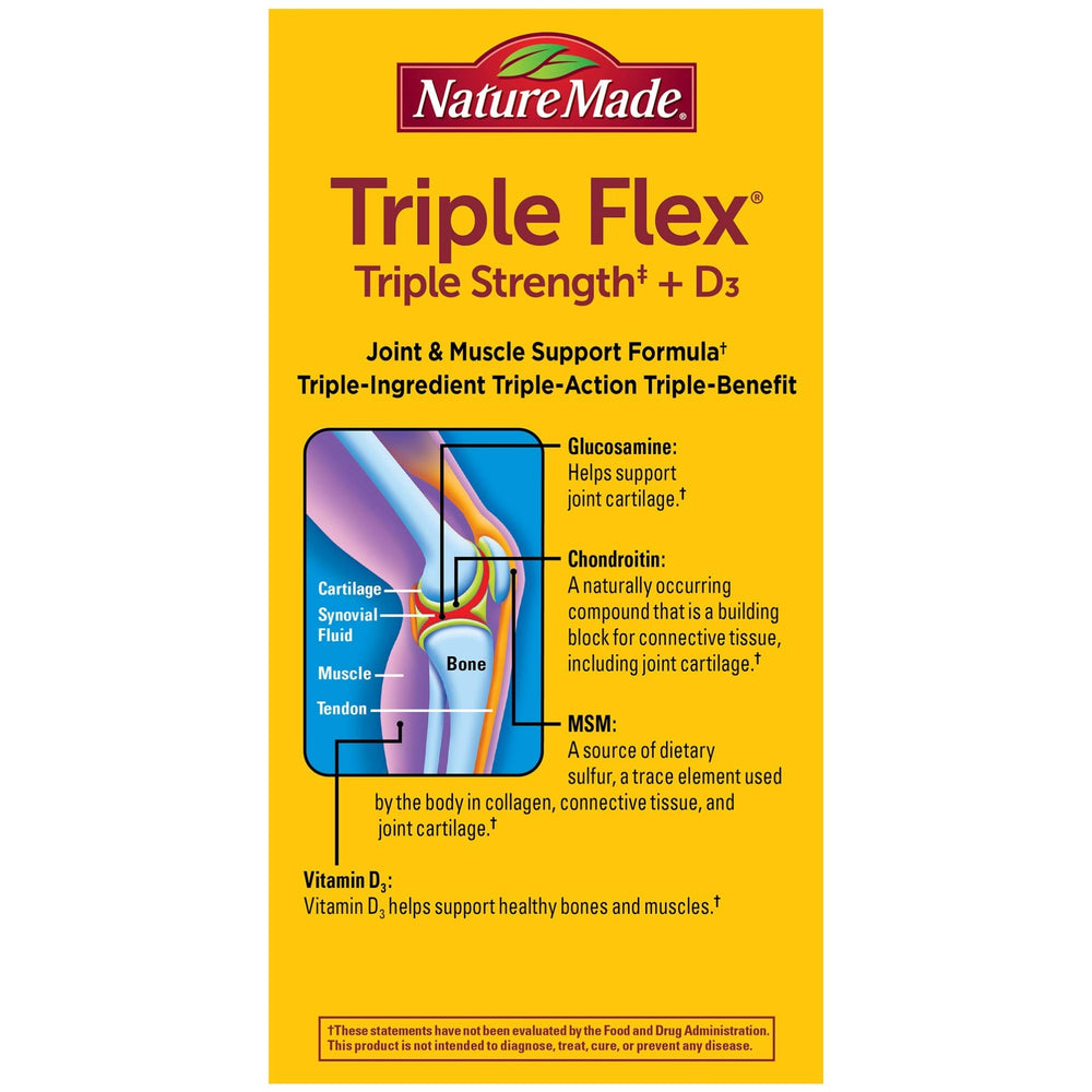 60-day supply infographic for Nature Made TripleFlex