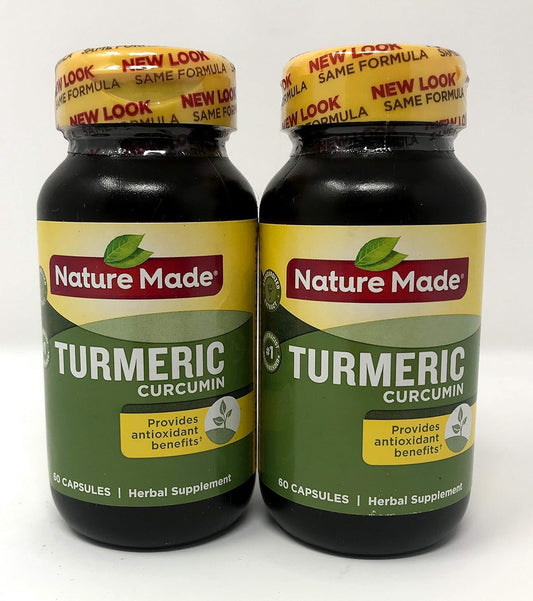 Nature Made Turmeric Curcumin 500 mg – 60 capsules, Pack of 2