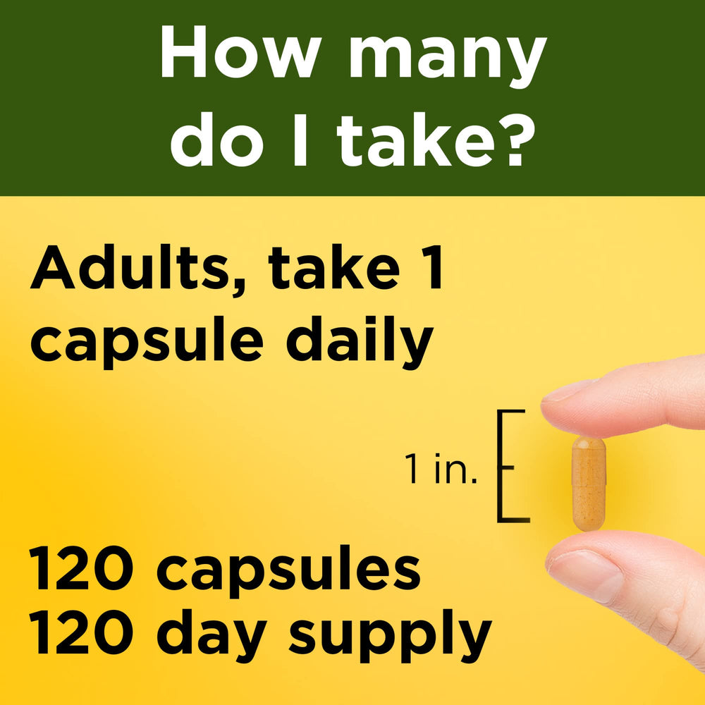Gluten-free Nature Made Turmeric Curcumin 500 mg capsules