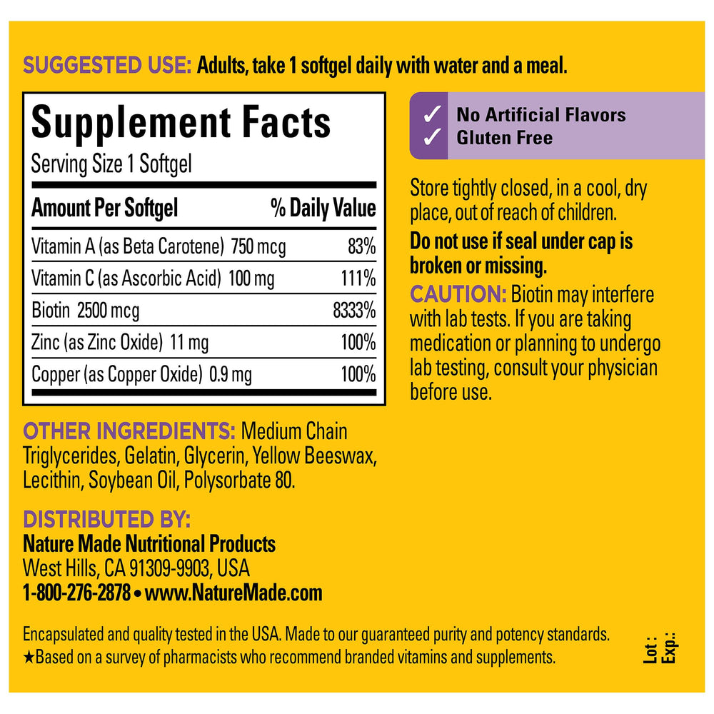 USP Verified logo on Nature Made product packaging