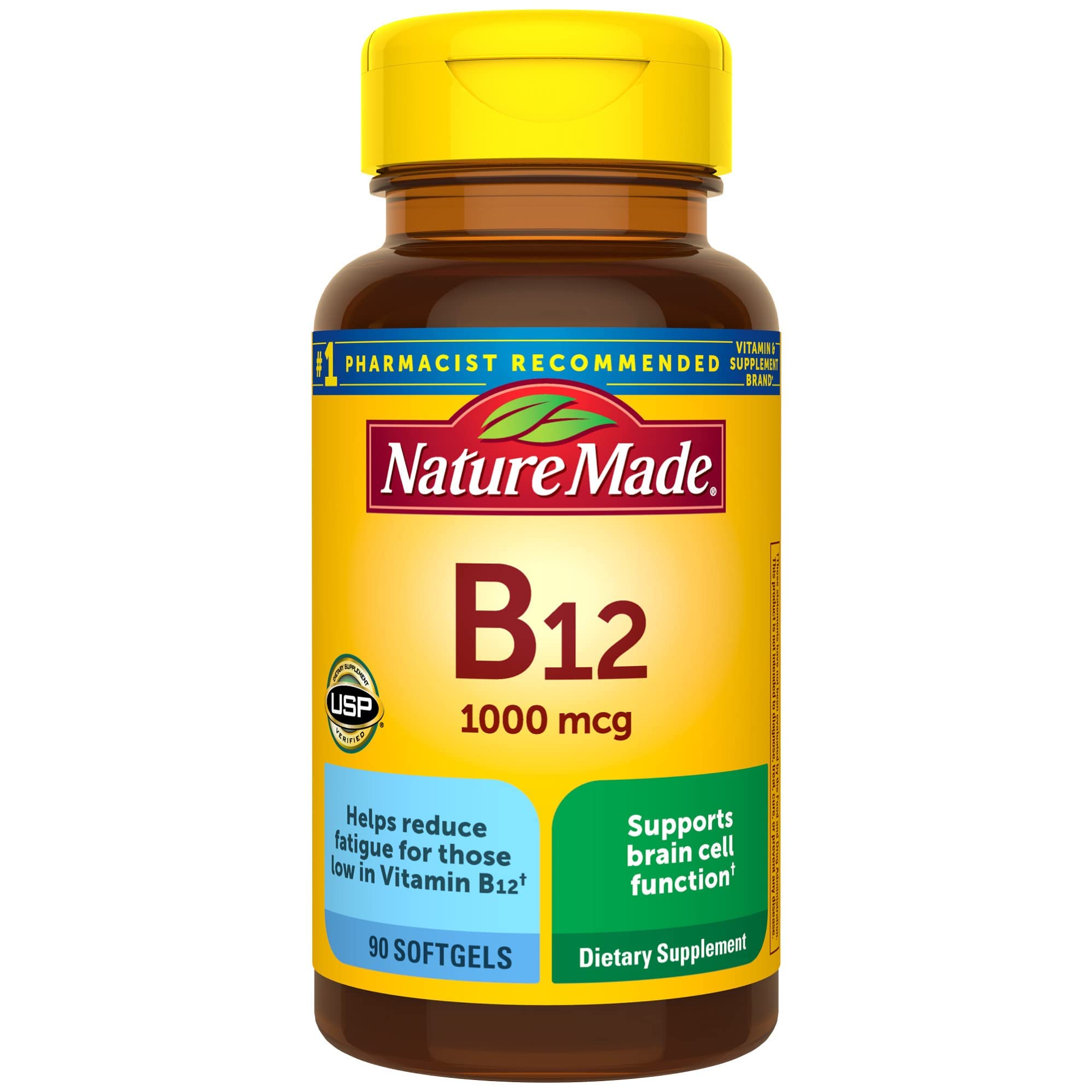 Nature Made Vitamin B12 1000 mcg bottle front view