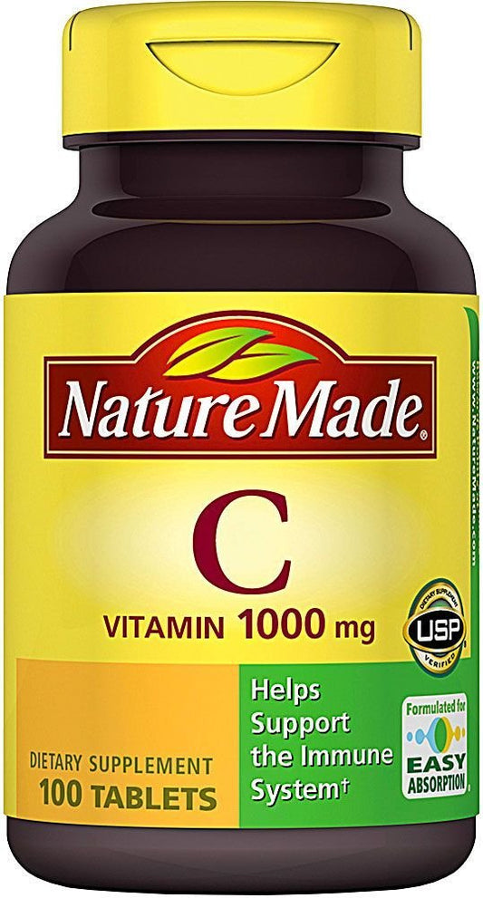 Nature Made Vitamin C 1000 mg tablets bottle - front view
