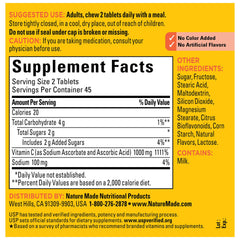 USP Verified seal on Nature Made Vitamin C 1000 mg chewables