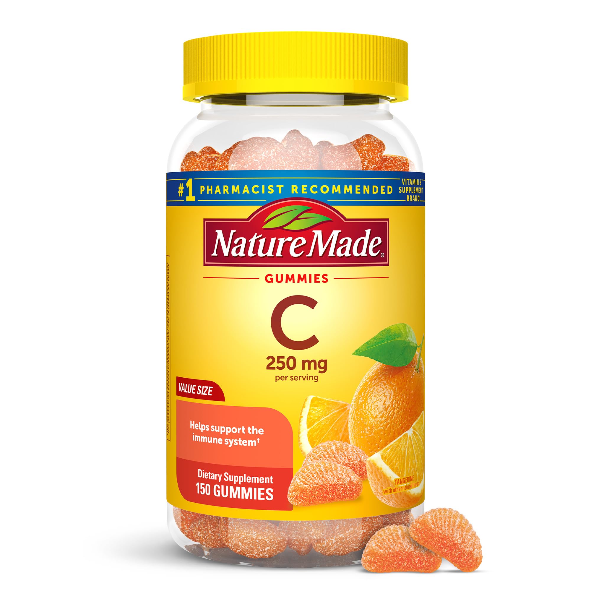 Nature Made Vitamin C 250 mg Gummies bottle with label