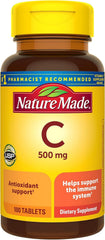 Bottle of Nature Made Vitamin C 500 mg Caplets - 100 count
